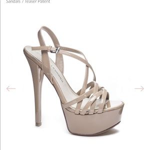 Chinese laundry teaser patent heel